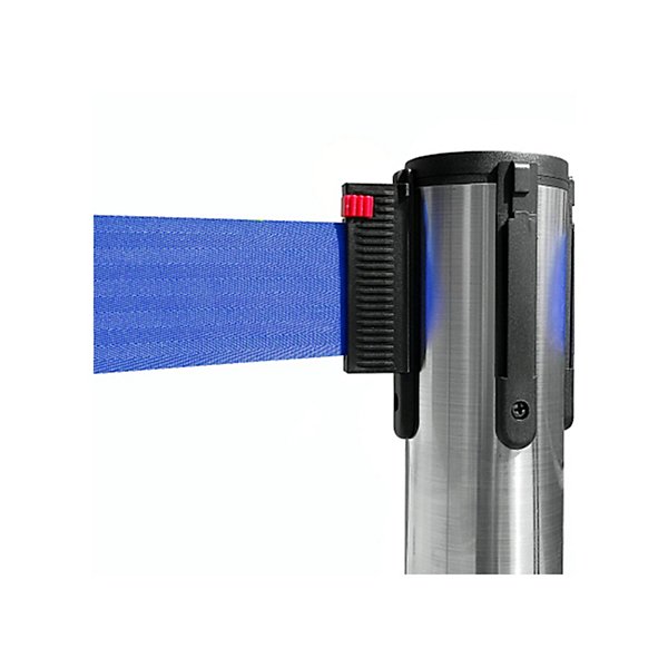 Colonnina colore nero con nastro blu 100cm x 3m - 3