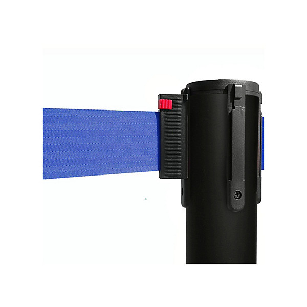 Colonnina colore nero con nastro blu 100cm x 3m - 1