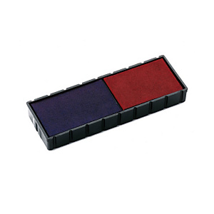 Colop Almohadilla de recambio fechador bicolor azul/rojo Colop Almohadilla de recambio fechador bicolor azul/rojo