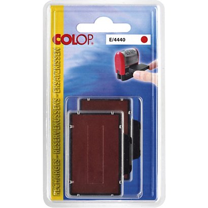 Colop Cassette d'encre E/4440 compatible TRODAT 5203/ 5253/ 5440 - Rouge - Lot de 2 - 1