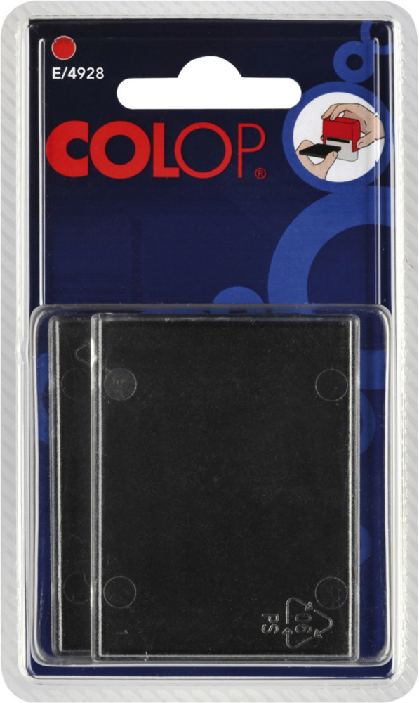 Colop Cassette d'encre pré-encrée E/4928 compatible TRODAT 4928 - Rouge - Lot de 2