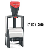 Colop Classic Line 2100/4 Microban Sello fechador metálico con entintaje automático Colop Classic Line 2100/4 Microban Sello fechador metálico con entintaje automático