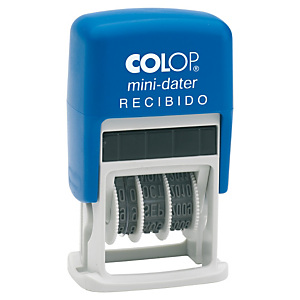 Colop Mini-dater S 160/L2 Sello fechador Recibido con entintaje automático