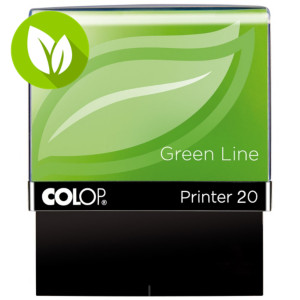 Colop Printer 20 Green Line Sello personalizable reciclado con entintaje automático tinta azul