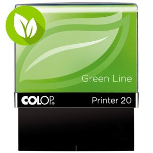 Colop Printer 20 Green Line Sello personalizable reciclado con entintaje automático tinta roja Colop Printer 20 Green Line Sello personalizable reciclado con entintaje automático tinta roja