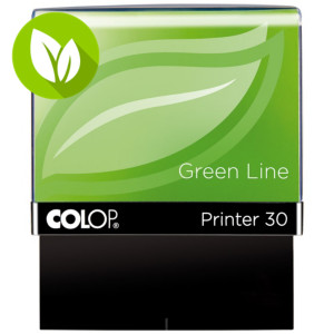 Colop Printer 30 Green Line Sello personalizable reciclado con entintaje automático tinta azul