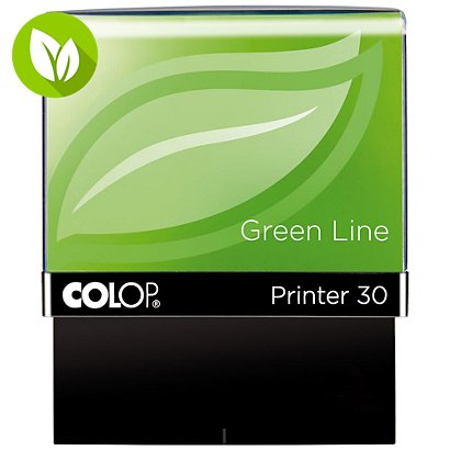 Colop Printer 30 Green Line Sello personalizable reciclado con entintaje automático tinta azul - 1