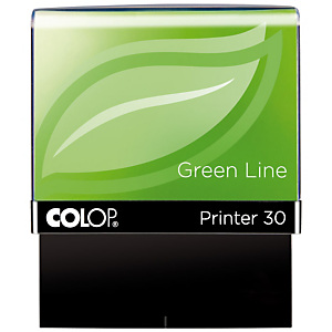 Colop Printer 30 Green Line Sello personalizable reciclado con entintaje automático tinta azul Colop Printer 30 Green Line Sello personalizable reciclado con entintaje automático tinta azul
