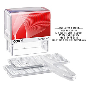 Colop Printer 40/2 Set Sello de entintaje automático con imprentilla Colop Printer 40/2 Set Sello de entintaje automático con imprentilla