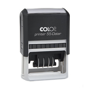 Colop Printer 55 Sello fechador personalizable con entintaje automático tinta azul