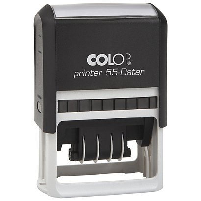 Colop Printer 55 Sello fechador personalizable con entintaje automático tinta negra - 1