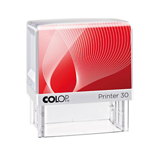 COLOP Printer Line Standard Timbro autoinchiostrante personalizzato Printer 30, 5 righe, 18 x 47 mm, Impronta Rossa COLOP Printer Line Standard Timbro autoinchiostrante personalizzato Printer 30, 5 righe, 18 x 47 mm, Impronta Rossa