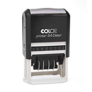 COLOP Printer Line Timbro autoinchiostrante personalizzato con datario Printer 54 Dater, 7 righe, 40 x 50 mm, Impronta Nera COLOP Printer Line Timbro autoinchiostrante personalizzato con datario Printer 54 Dater, 7 righe, 40 x 50 mm, Impronta Nera