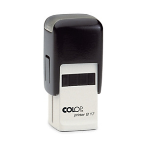 COLOP Printer Line Timbro autoinchiostrante personalizzato quadrato Printer Q17, 4 righe, 17 x 17 mm, Impronta Nera COLOP Printer Line Timbro autoinchiostrante personalizzato quadrato Printer Q17, 4 righe, 17 x 17 mm, Impronta Nera