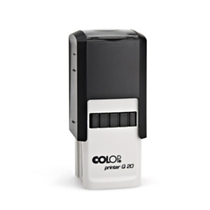 COLOP Printer Line Timbro autoinchiostrante personalizzato quadrato Printer Q20, 5 righe, 20 x 20 mm, Impronta Nera COLOP Printer Line Timbro autoinchiostrante personalizzato quadrato Printer Q20, 5 righe, 20 x 20 mm, Impronta Nera