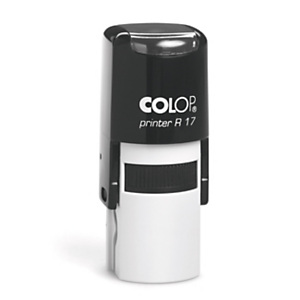 COLOP Printer Line Timbro autoinchiostrante personalizzato rotondo Printer R17, 3 righe, Ø 17 mm, Impronta Nera COLOP Printer Line Timbro autoinchiostrante personalizzato rotondo Printer R17, 3 righe, Ø 17 mm, Impronta Nera