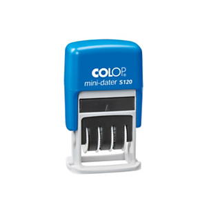 COLOP Printer Mini Line Timbro autoinchiostrante con datario S120, 8 x 45 mm, Impronta Nera COLOP Printer Mini Line Timbro autoinchiostrante con datario S120, 8 x 45 mm, Impronta Nera