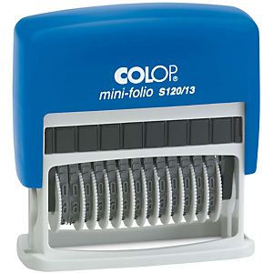 Colop S120/13 Numerador de entintaje automático de 13 dígitos Colop S120/13 Numerador de entintaje automático de 13 dígitos