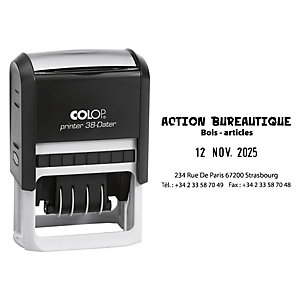 Colop Tampon dateur personnalisable Printer 38 D  - 5 lignes