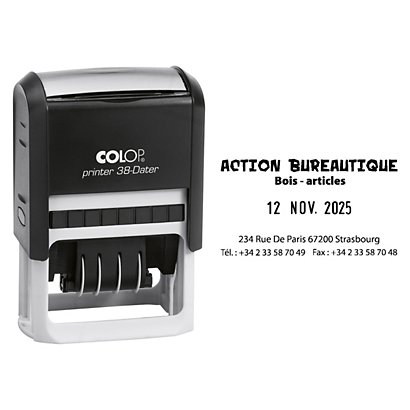 Colop Tampon dateur personnalisable Printer 38 D  - 5 lignes