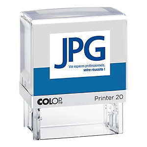 Colop Tampon encreur personnalisable Printer 20 - 4 lignes - Noir