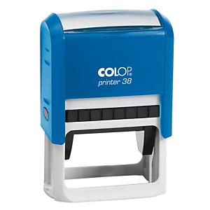 Colop Tampon encreur personnalisable Printer 38 - Bleu - 7 lignes