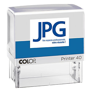 Colop Tampon encreur personnalisable Printer 40 - 6 lignes - Noir