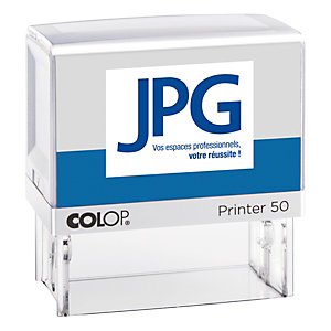 Colop Tampon encreur personnalisable Printer 50 - 7 lignes - Noir