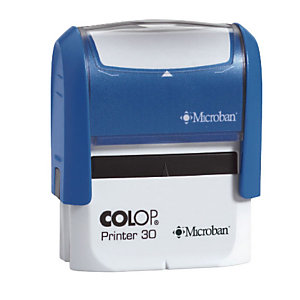 Colop Timbro autoinchiostrante personalizzabile Printer 10 con protezione antibatterica Microban®, 3 righe