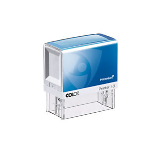 Colop Timbro autoinchiostrante personalizzabile Printer 40 con protezione antibatterica Microban®, 6 righe