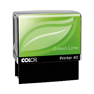 Colop Timbro autoinchiostrante personalizzabile Printer 40 Green Line, 6 righe