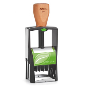 COLOP Timbro autoinchiostrante personalizzato con datario 2360 Heavy Duty Green Line, 5 righe, 30 x 45 mm, Impronta Nera COLOP Timbro autoinchiostrante personalizzato con datario 2360 Heavy Duty Green Line, 5 righe, 30 x 45 mm, Impronta Nera