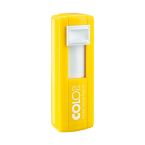 COLOP Timbro autoinchiostrante personalizzato tascabile Pocket Stamp Plus 20, 4 righe, 14 x 38 mm, Scocca Gialla, Impronta Nera COLOP Timbro autoinchiostrante personalizzato tascabile Pocket Stamp Plus 20, 4 righe, 14 x 38 mm, Scocca Gialla, Impronta Nera
