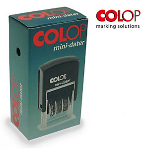 Colop Timbro mini-datario con testo - Registrato Colop Timbro mini-datario con testo - Registrato