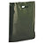 Coloured gloss plastic carrier bags, olive, 390x450x100mm, pack of 100 - 1