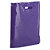 Coloured gloss plastic carrier bags, purple, 390x450x100mm, pack of 100 - 1