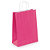 Coloured ribbed Kraft paper carrier bags with twisted handles - 4