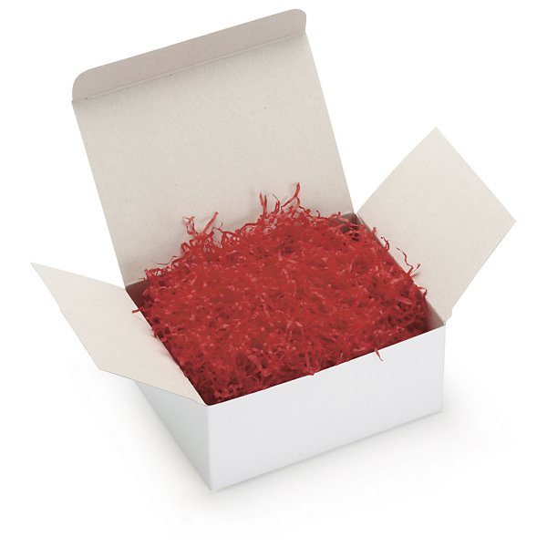 Coloured shredded tissue paper, red - 4