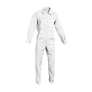 Combinaison de travail 100% coton blanc, Taille XL Combinaison de travail 100% coton blanc, Taille XL