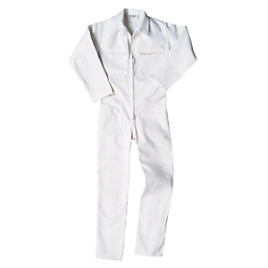 Combinaison de travail 100% coton blanc, Taille XXL Combinaison de travail 100% coton blanc, Taille XXL