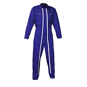 Combinaison de travail bleu Bugatti double fermeture, polycoton, taille XXXL Combinaison de travail bleu Bugatti double fermeture, polycoton, taille XXXL