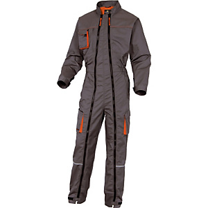 Combinaison de travail Mach2 grise et orange double zip DeltaPlus, Taille XL Combinaison de travail Mach2 grise et orange double zip DeltaPlus, Taille XL