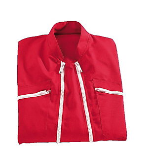 Combinaison de travail rouge double fermeture, polycoton, taille XL Combinaison de travail rouge double fermeture, polycoton, taille XL