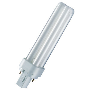 Compacte fluo lamp Dulux D 18W 840, Osram