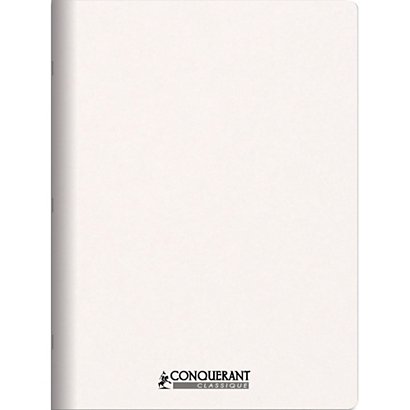 CONQUERANT Cahier classique agrafé 24x32 cm 96P, 90G, uni personnalisable