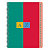 Conquerant Répertoire petits carreaux 17x22 cm 180 pages couverture carte recyclée couleurs assorties - 6