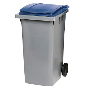 Container 2 wielen SULO voorgreep 240 L grijs/ blauw Container 2 wielen SULO voorgreep 240 L grijs/ blauw