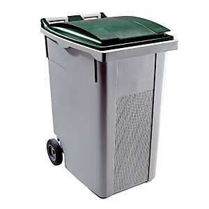 Container 2 wielen SULO voorgreep 360 L grijs/ groen Container 2 wielen SULO voorgreep 360 L grijs/ groen