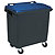 Container 4 wielen SULO voorgreep 1000 L grijs/ blauw - 1
