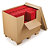 Container carton brun, coiffe avec fond à rabats RAJA 118x98x60 cm - 2